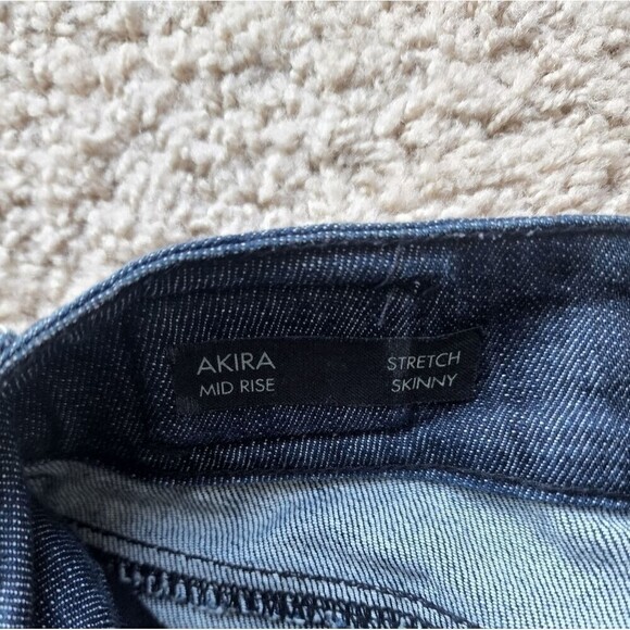 Buffalo David Bitton Akira Mid Rise Stretch Skinny Jeans Dark Navy Size 29 - Picture 7 of 7